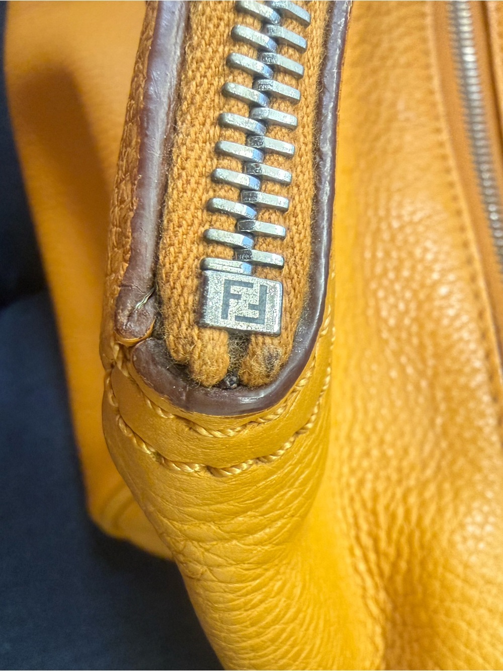 Authentic Fendi Leather Handbag - Picture 6 of 14